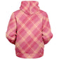 Hooman Microfleece Hoodie | Blush Plaid