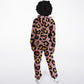 Hand-Made Be Mine Fashion Jumpsuit - Leopard Heart in Rose | Matching Dog Hoodie Available