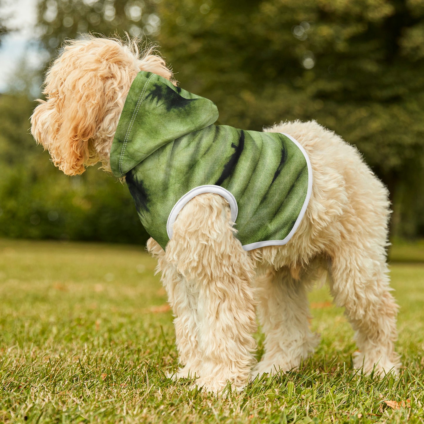 Tie Dye Matching Summer Dog Hoodie | Sea Kelp