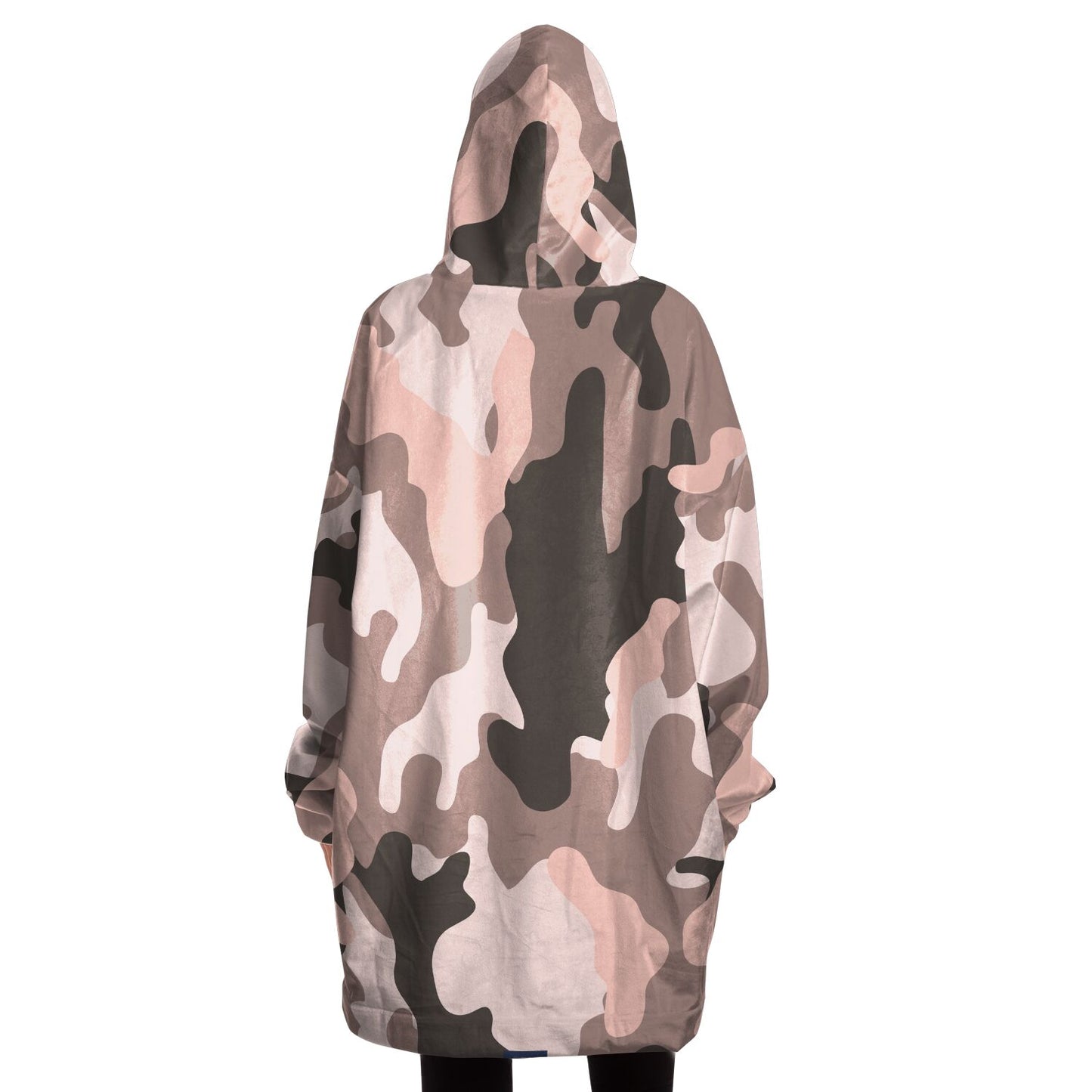 Hand-Made Snug Hoodie Wearable Blanket | Camo-Chic | Blush Camo