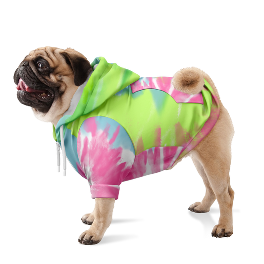 To-Dye-For Dog Hoodie | Apple