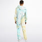 Hand-Made Be Mine Fashion Jumpsuit - Tie Dye 'N Glitter Hearts Print | Matching Dog Hoodie Available