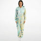 Hand-Made Be Mine Fashion Jumpsuit - Tie Dye 'N Glitter Hearts Print | Matching Dog Hoodie Available