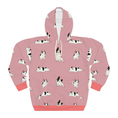 Frenchie Life Unisex All Over Print Pullover Hoodie