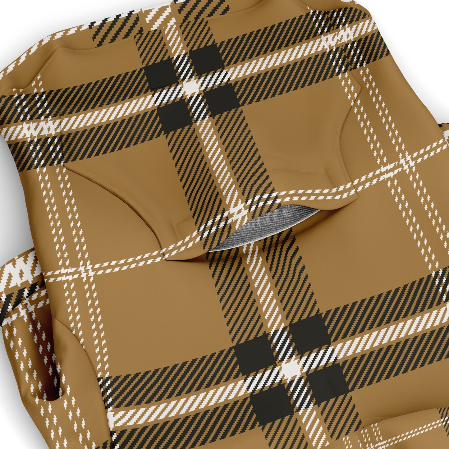 Classic Plaid Dog Hoodie | Sand Tartan