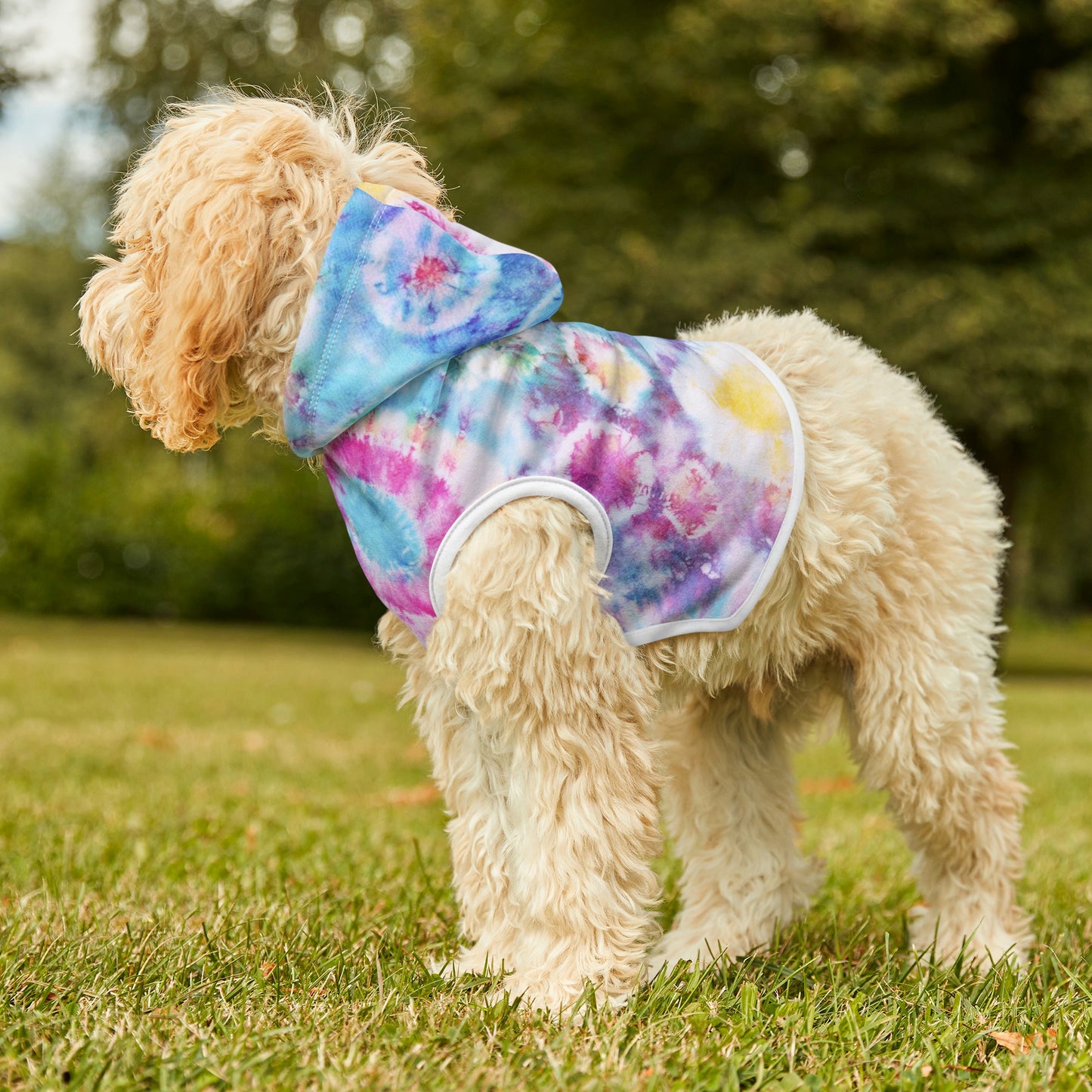 Tie Dye Matching Summer Dog Hoodie | Jewel