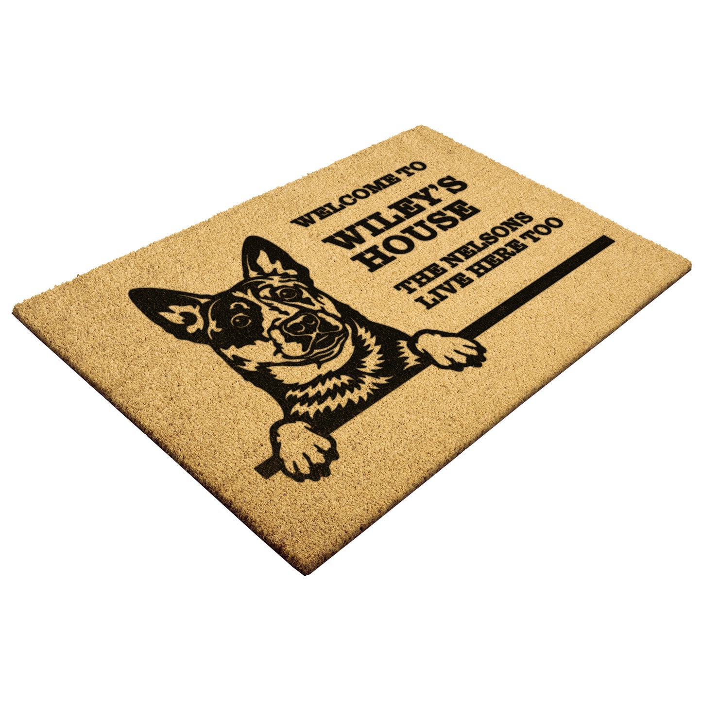 Personalized Dog Doormat | Australian Cattle Dog