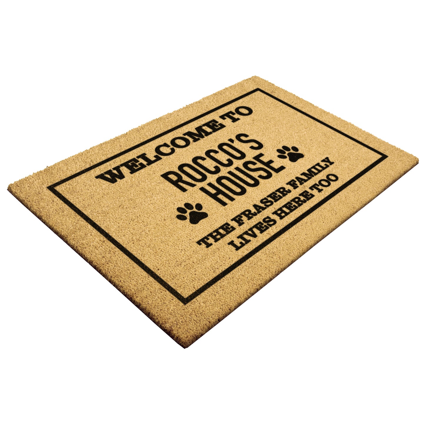 Personalized Dog Doormat | 1 Pet Name