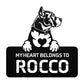 Personalized Pit Bull Terrier Metal Wall Art | My Heart Belongs To