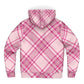 Hooman Microfleece Hoodie | Bubble Gum Plaid