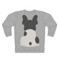 Coming & Going Frenchie Unisex Sweatshirt | Black & White