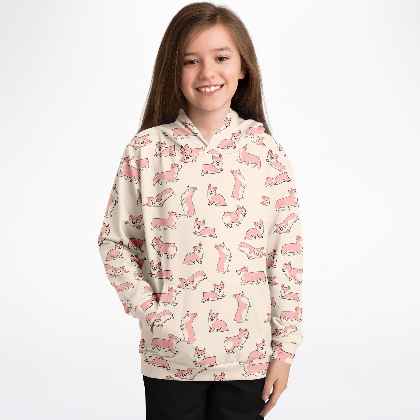 Youth Hoodie | Corgi Love