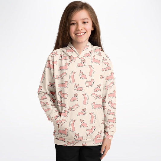 Youth Hoodie | Corgi Love