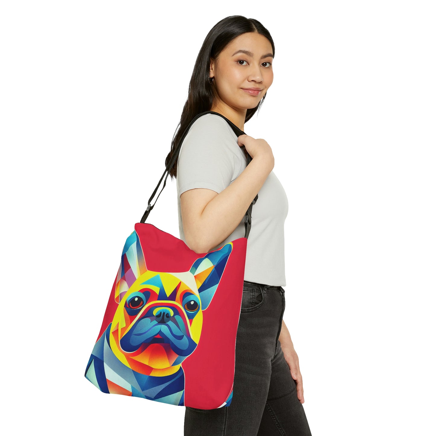 Frenchie Pop Art Print Tote Bag