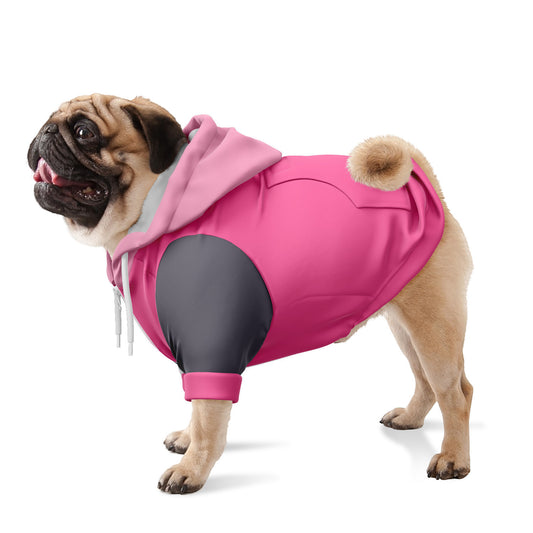 Color Block Hoodie | Pink Blush