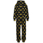 Hand-Made Be Mine Fashion Jumpsuit - Golden Hearts | Matching Dog Hoodie Available