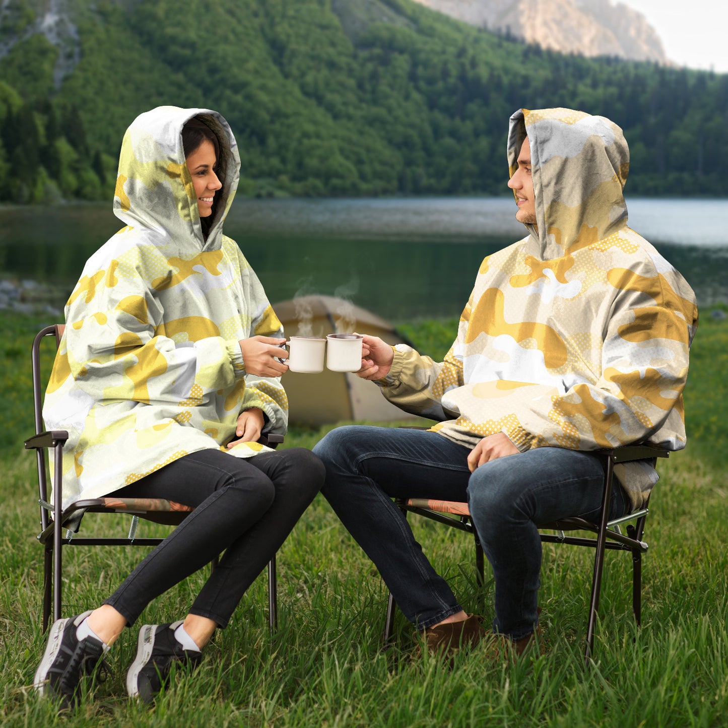 Hand-Made Snug Hoodie Wearable Blanket | Camo-Chic | Sunshine Camo