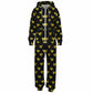 Hand-Made Be Mine Fashion Jumpsuit - Golden Hearts | Matching Dog Hoodie Available