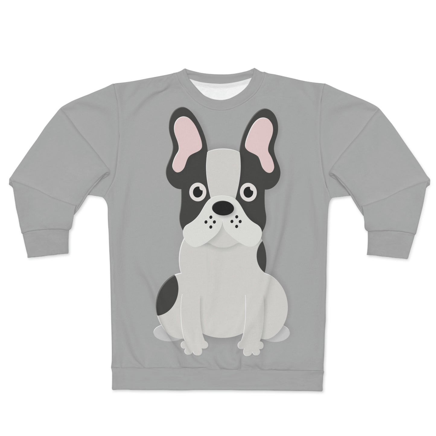 Coming & Going Frenchie Unisex Sweatshirt | Black & White