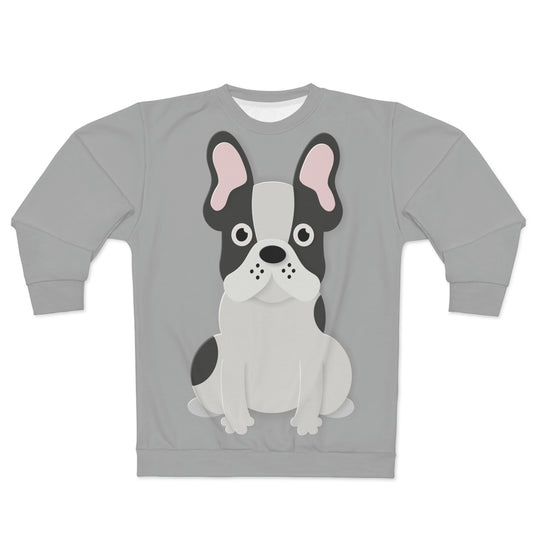 Coming & Going Frenchie Unisex Sweatshirt | Black & White