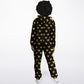 Hand-Made Be Mine Fashion Jumpsuit - Golden Hearts | Matching Dog Hoodie Available