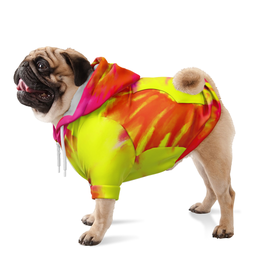 To-Dye-For Dog Hoodie | Firebird