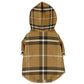 Classic Plaid Dog Hoodie | Sand Tartan