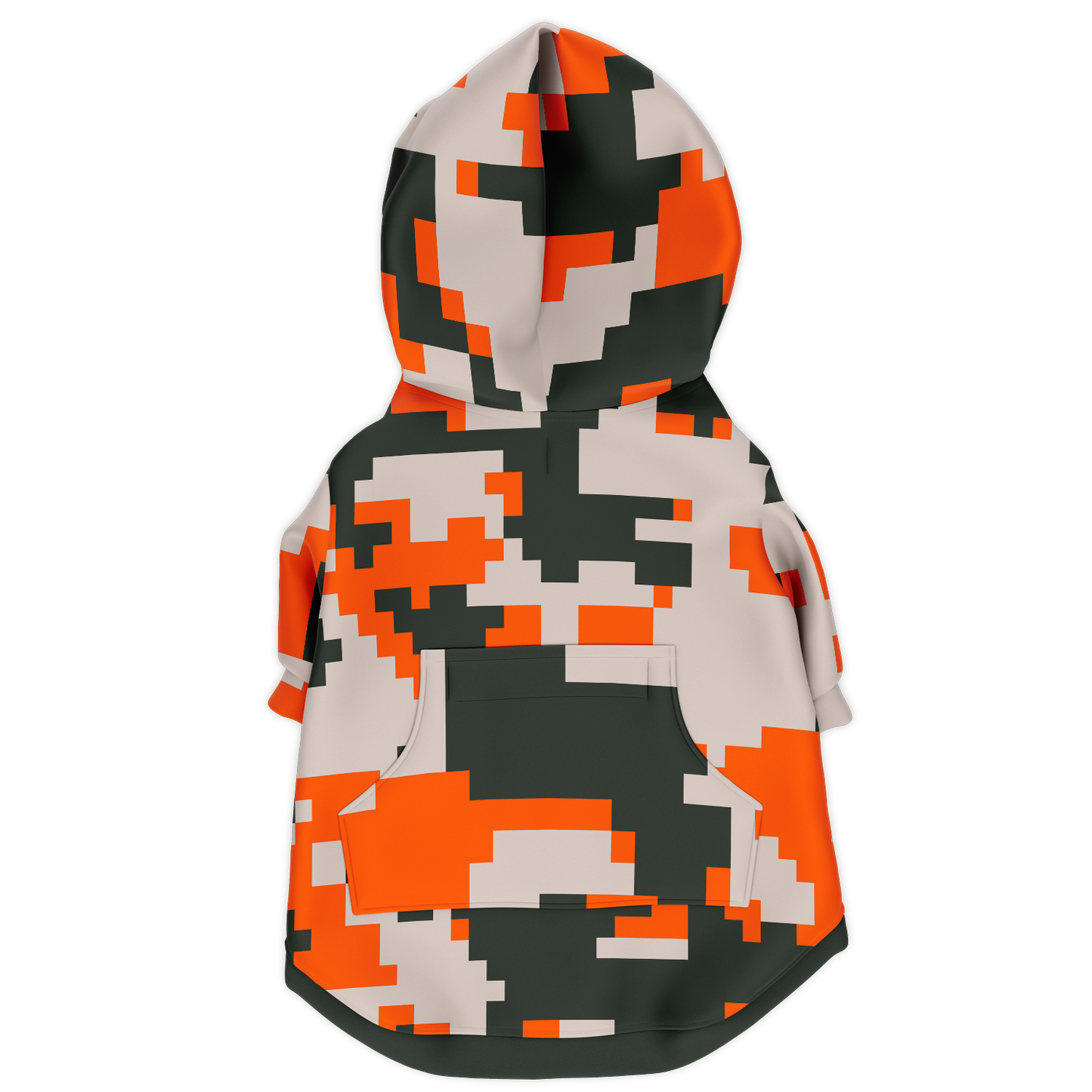 Camo-Dog Hoodie | Digital Orange