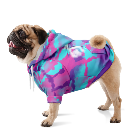 To-Dye-For Dog Hoodie | Berry