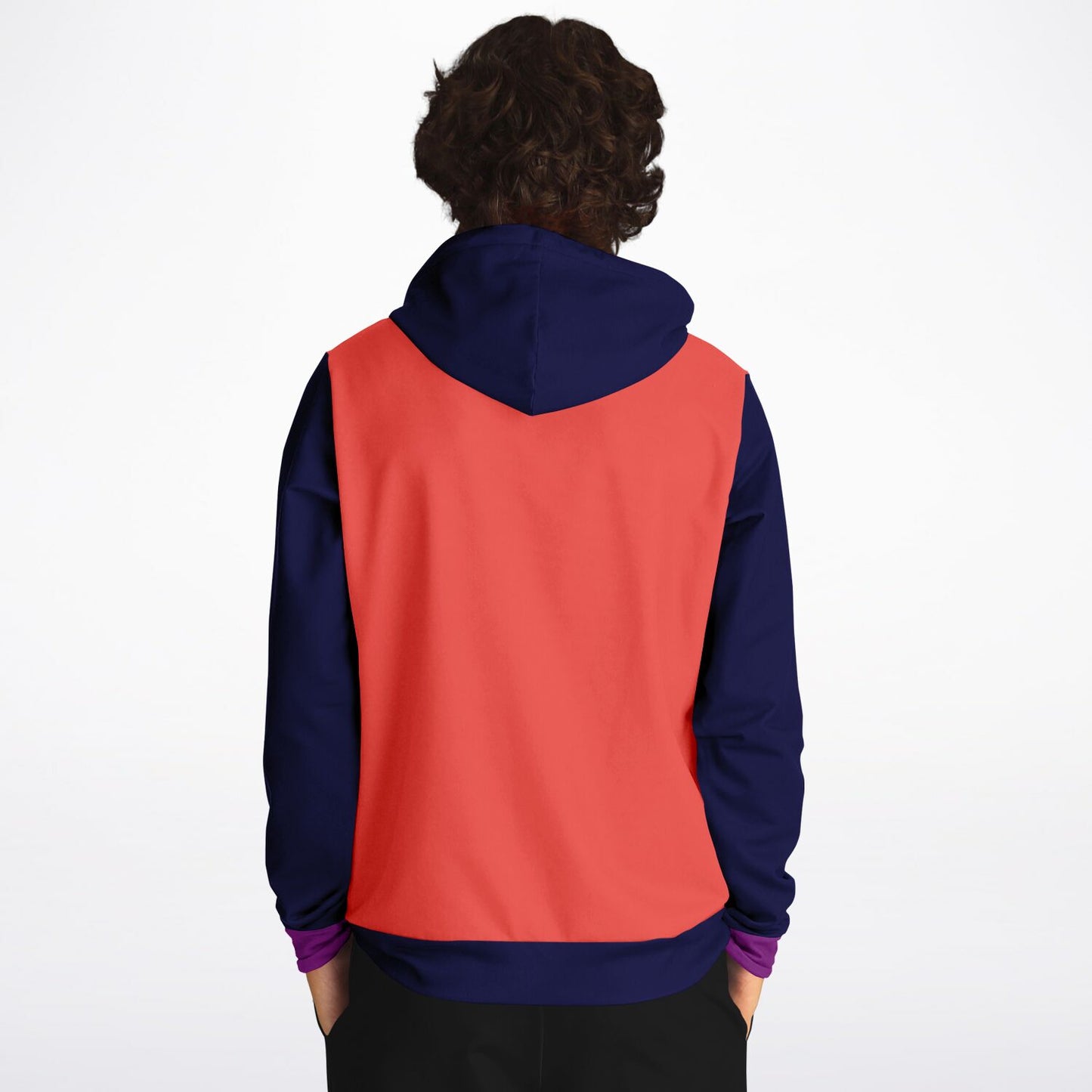 Hand-Made Color Block Hoodie | | Hooman | Regal