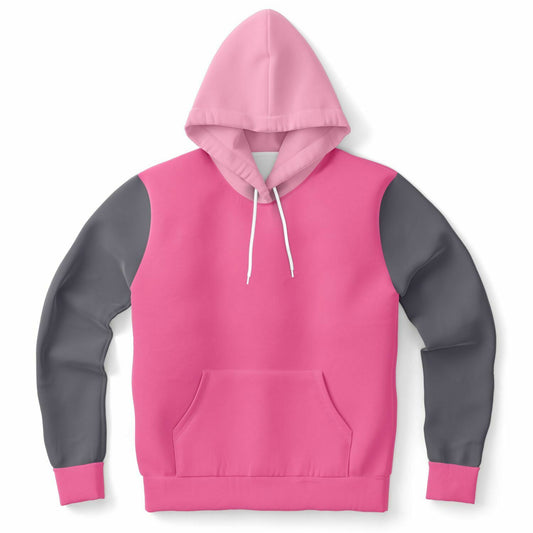 Hand-Made Color Block Hoodie | Hooman | Pink Blush