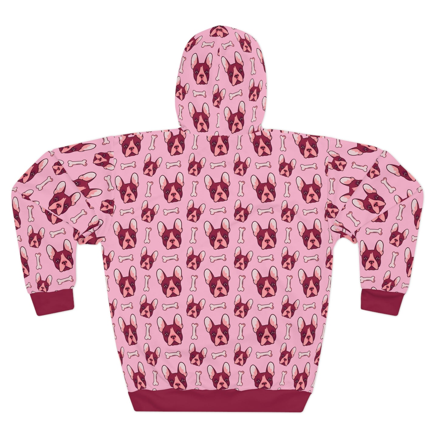 Frenchie Life Unisex All Over Print Pullover Hoodie