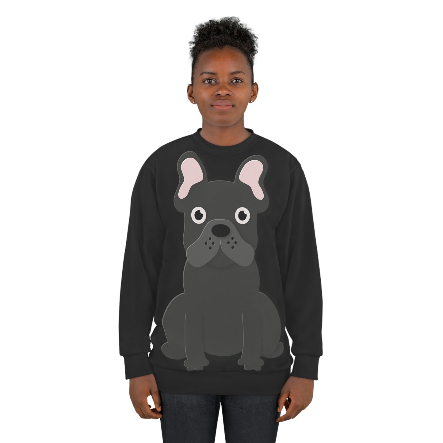 Coming & Going Frenchie Unisex Sweatshirt | Black