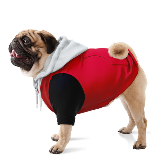 Color Block Hoodie | Racer Red