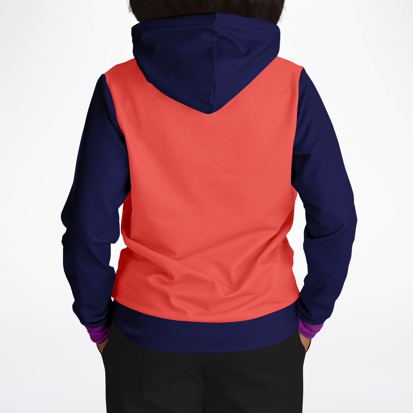 Hand-Made Color Block Hoodie | | Hooman | Regal