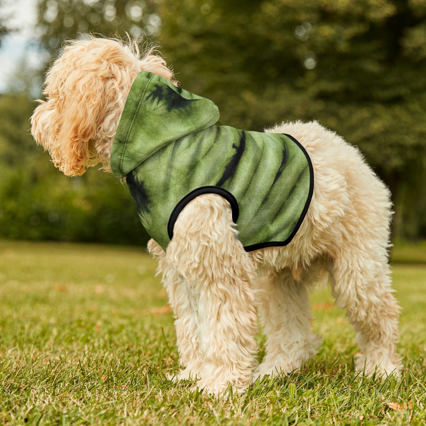 Tie Dye Matching Summer Dog Hoodie | Sea Kelp