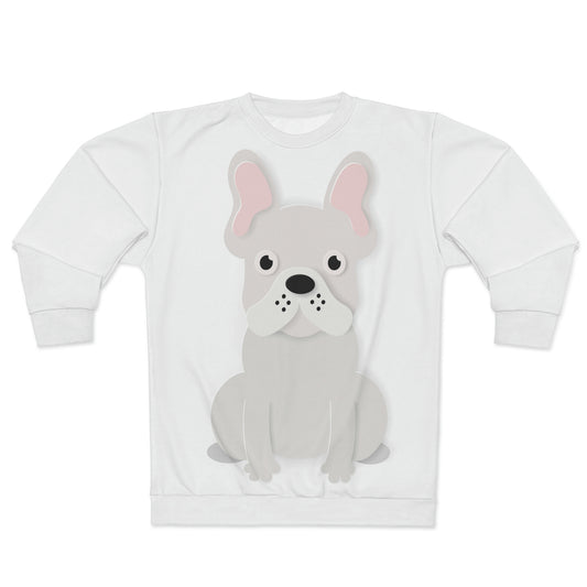 Coming & Going Frenchie Unisex Sweatshirt | White