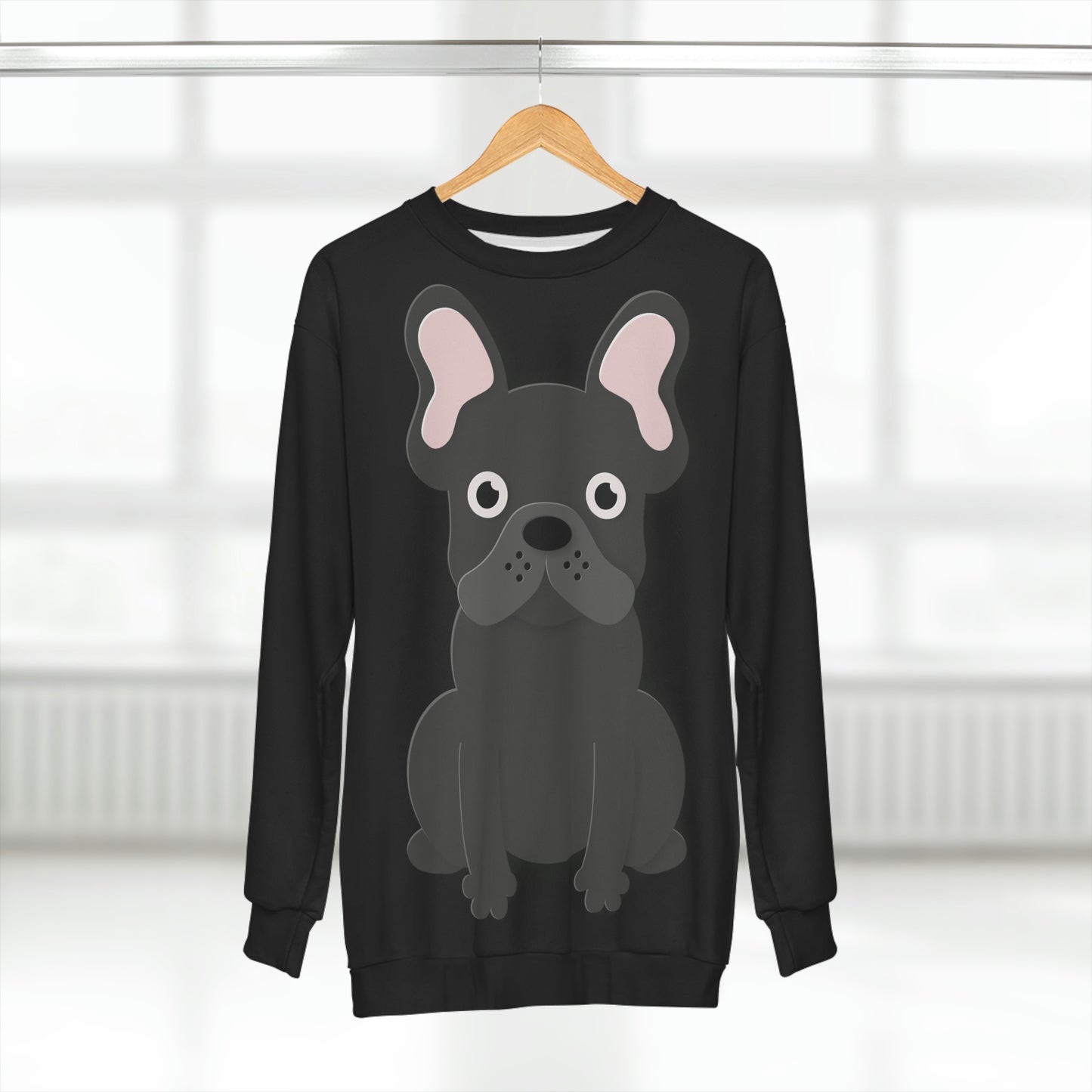 Coming & Going Frenchie Unisex Sweatshirt | Black