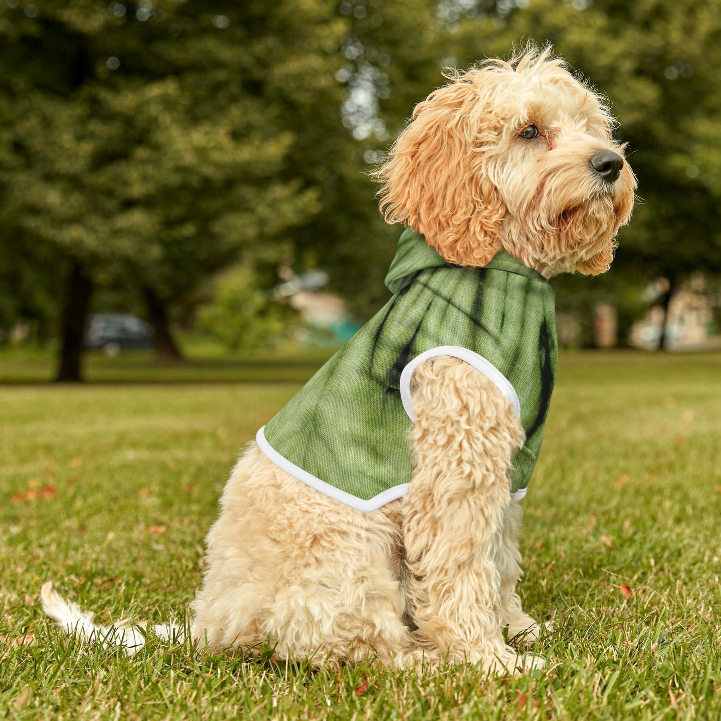 Tie Dye Matching Summer Dog Hoodie | Sea Kelp