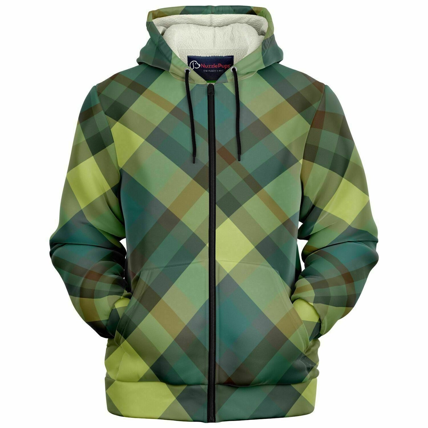 Hooman Microfleece Hoodie | New Forest Plaid